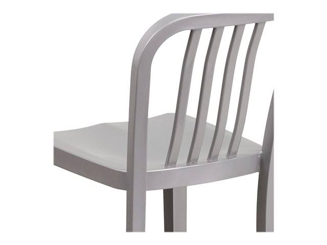 2 Pack Silver Metal Counter Height Stool X501479