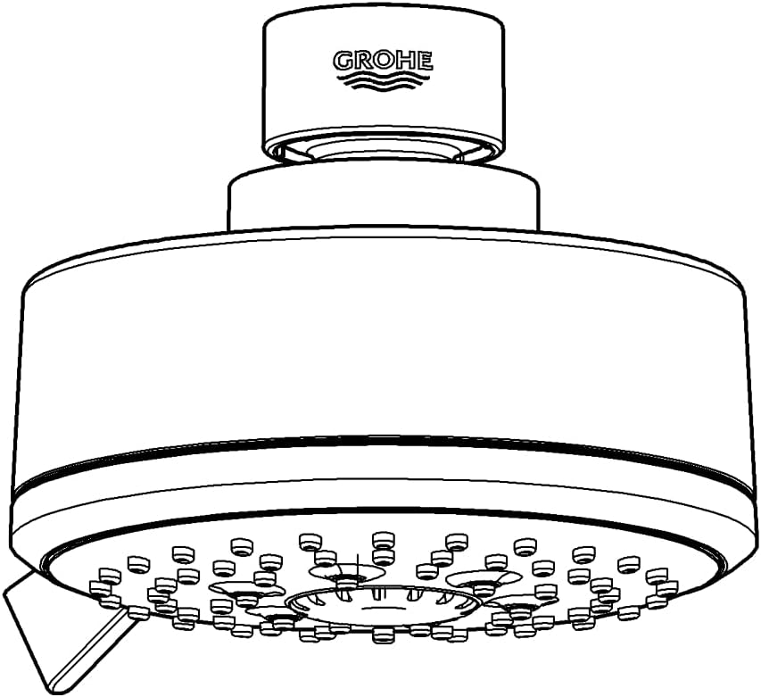 2.5 GPM 4 Spray Shower Head, Starlight Chrome, Pack of 2 K6316