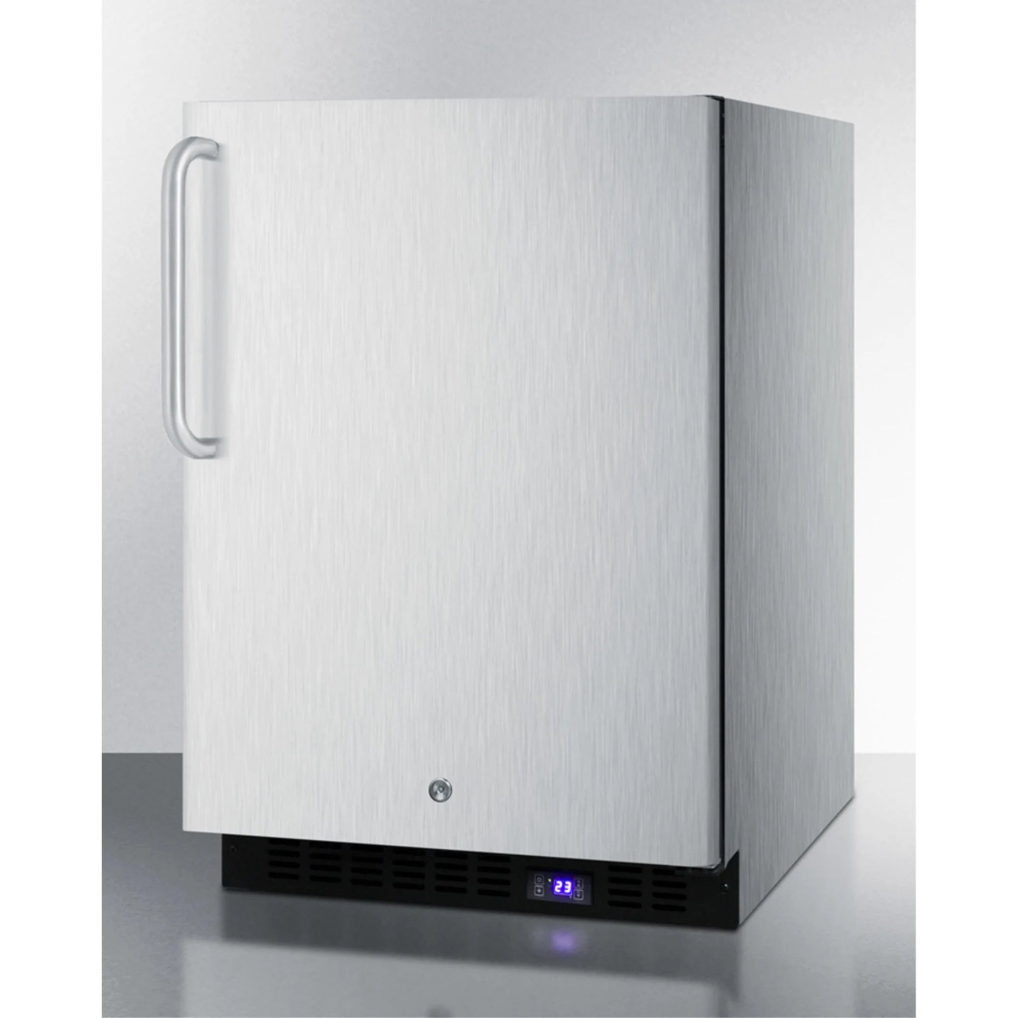 Complete Stainless Steel All-Freezer with Icemaker and Digital Thermostat W767100