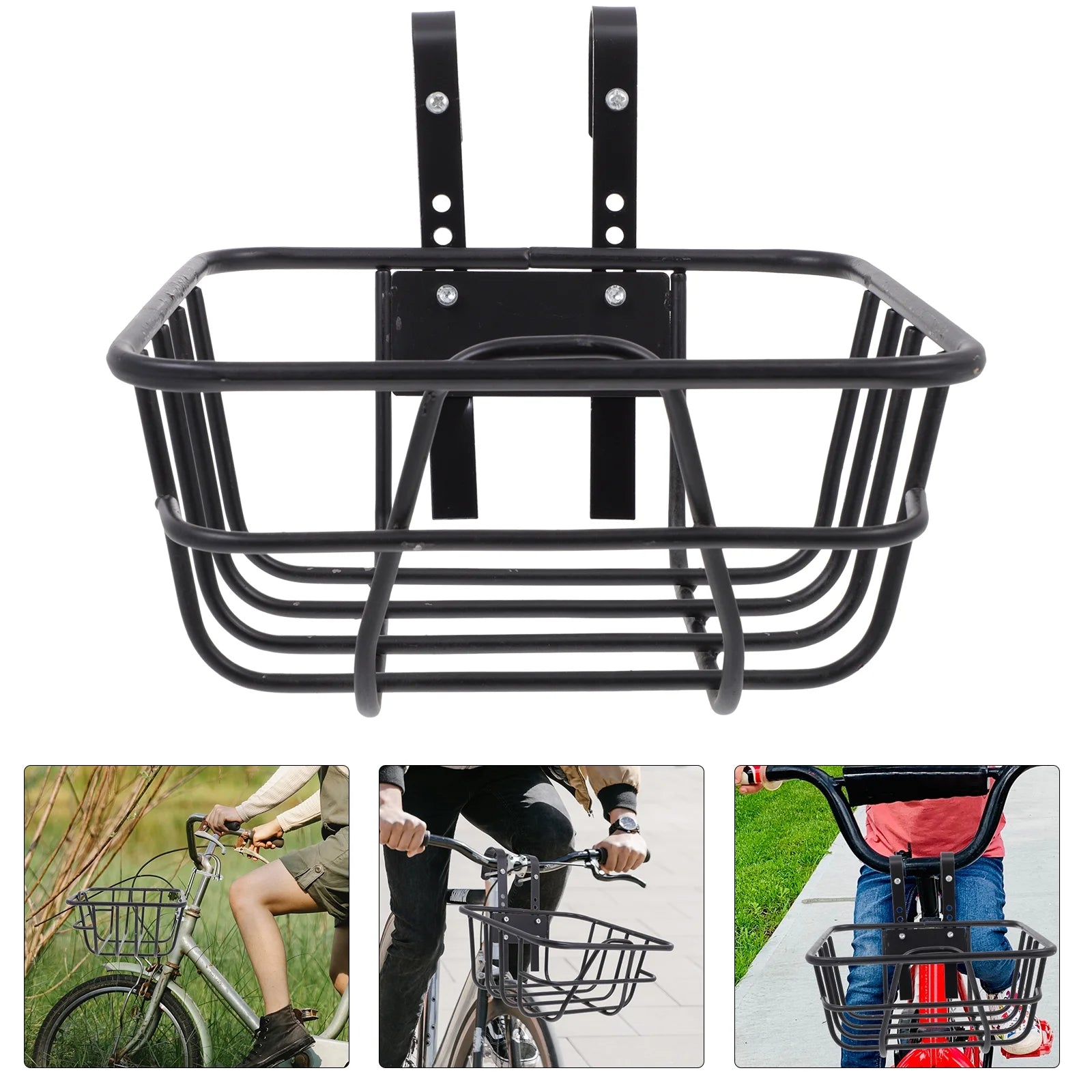 Metal Bike Handlebar Basket Y535883