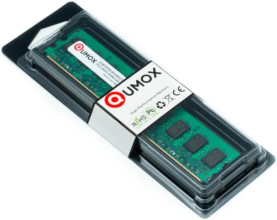 8GB (2X 4GB) DDR2 800MHz PC2-6400 DIMM Desktop Memory Q49687