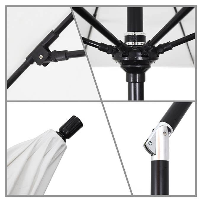 9 ft. Fiberglass Tilt Olefin Market Umbrella D8008