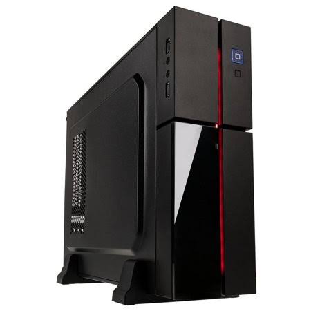 Black Slim Computer Case J954