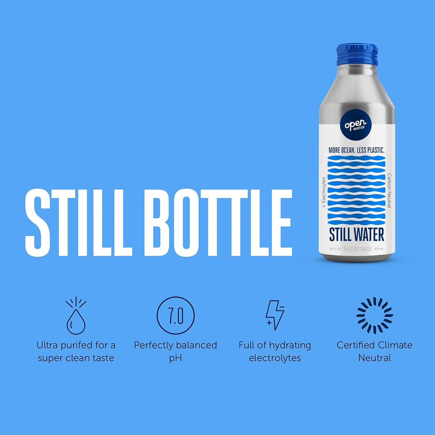 16 Oz Bottled Water With Electrolytes, Case Of 12 N321041