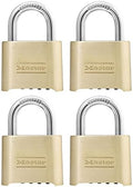Padlock, Set Your Own Combination Lock, 2 in. Wide, Pack of 4 T1777