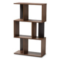 Brown & Dark Grey Finished Display Bookcase G4147