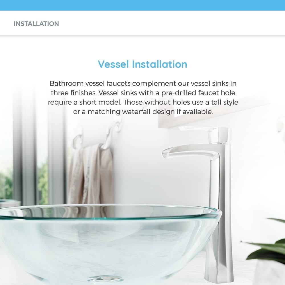 Vessel Sink Ensemble with Antique Bronze Finish Faucet, Pop-Up Drain, and Sink Ring M279