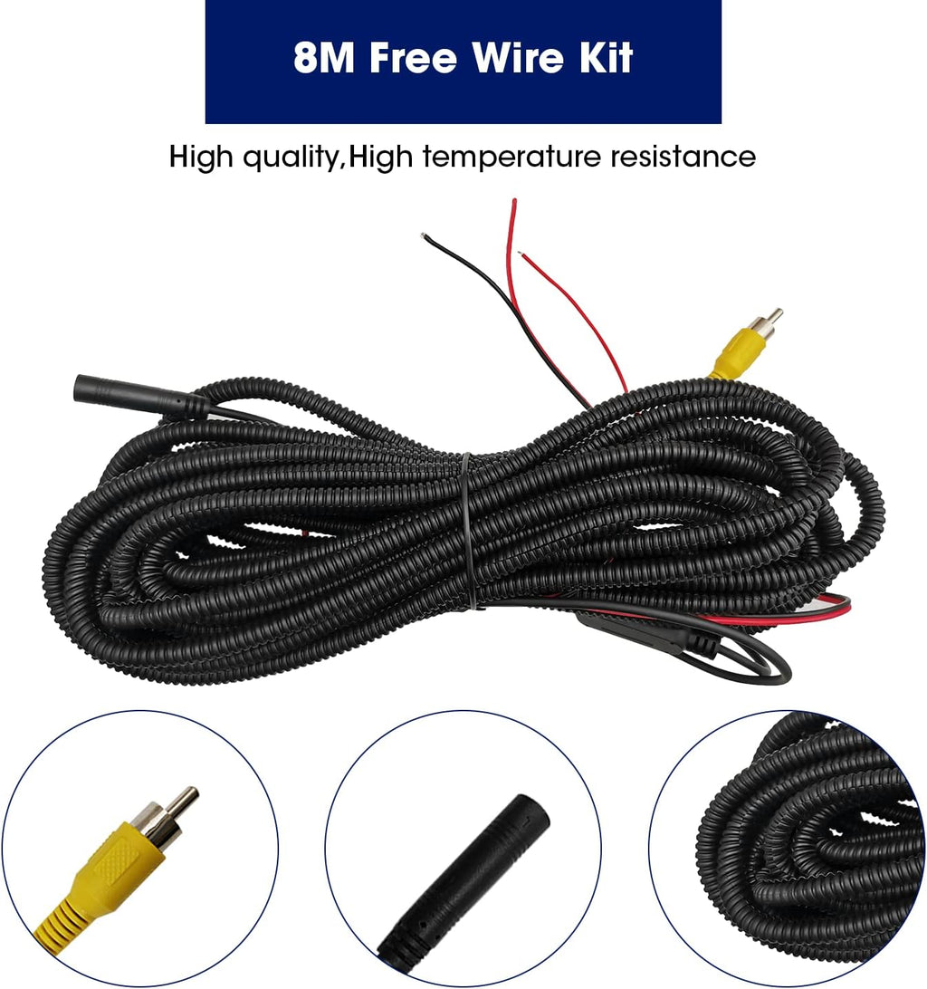 Tailgate Handle Backup Camera with RCA Connector Pack of 2 Q8549