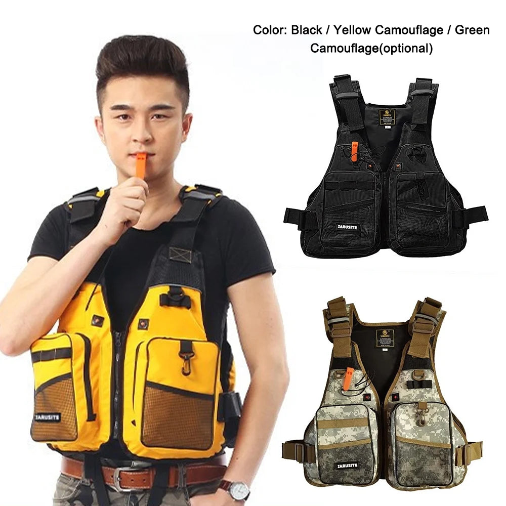 Outdoor Fishing Floatage Jackets with Multi-Pockets H953904