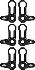 Orange Billet Aluminum L-Shaped Roof Locks Set of 6 M8735