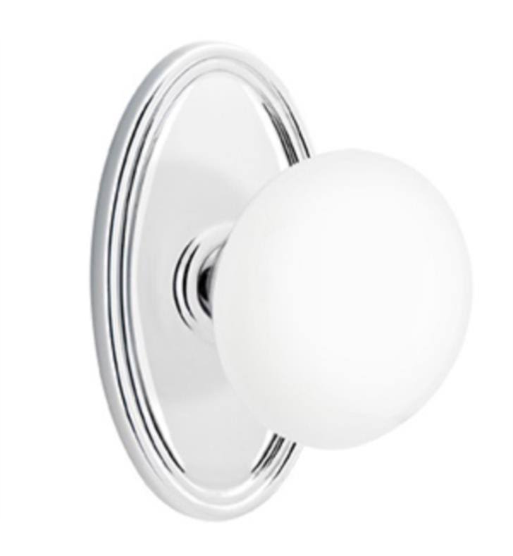 Antique Nickel Finish Knob Passage with Oval Rose I8393