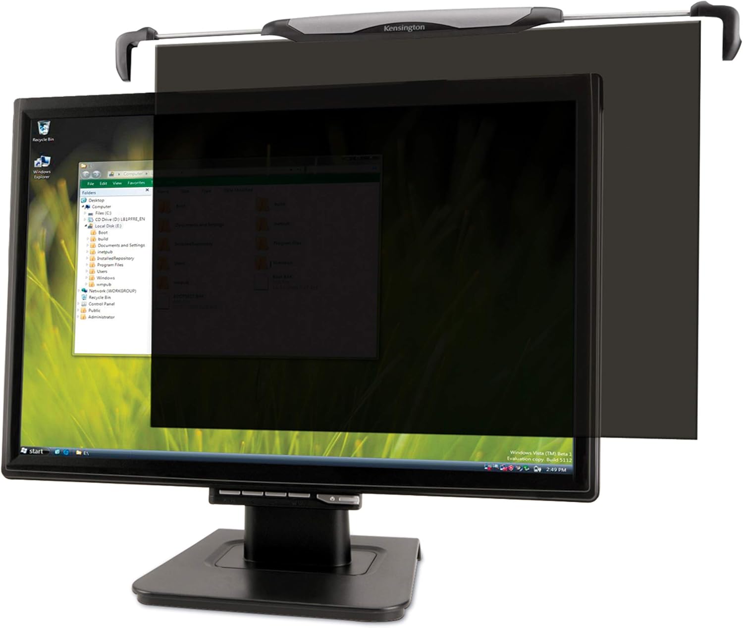 Black Privacy Screen for 22-Inch to 24-Inch Widescreen Monitors F525922