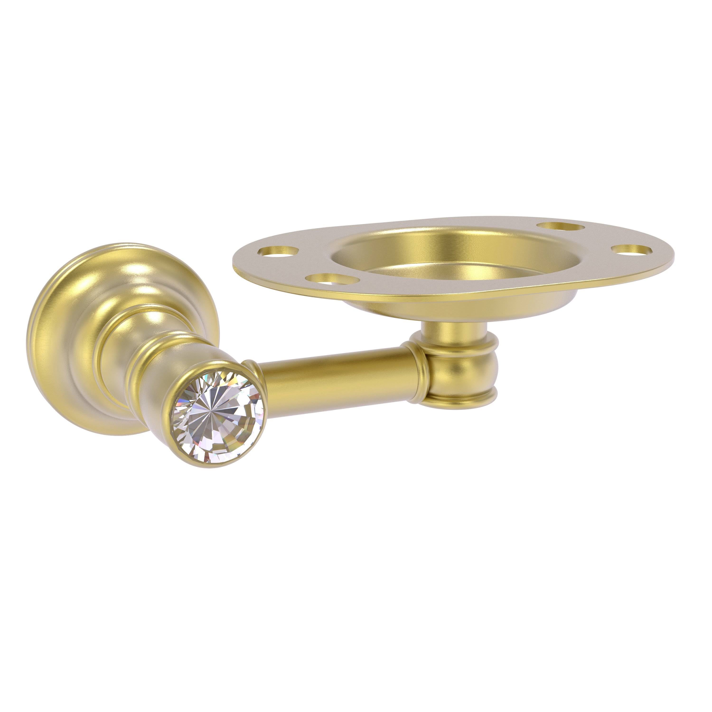 Satin Brass Tumbler and Toothbrush Holder A69604