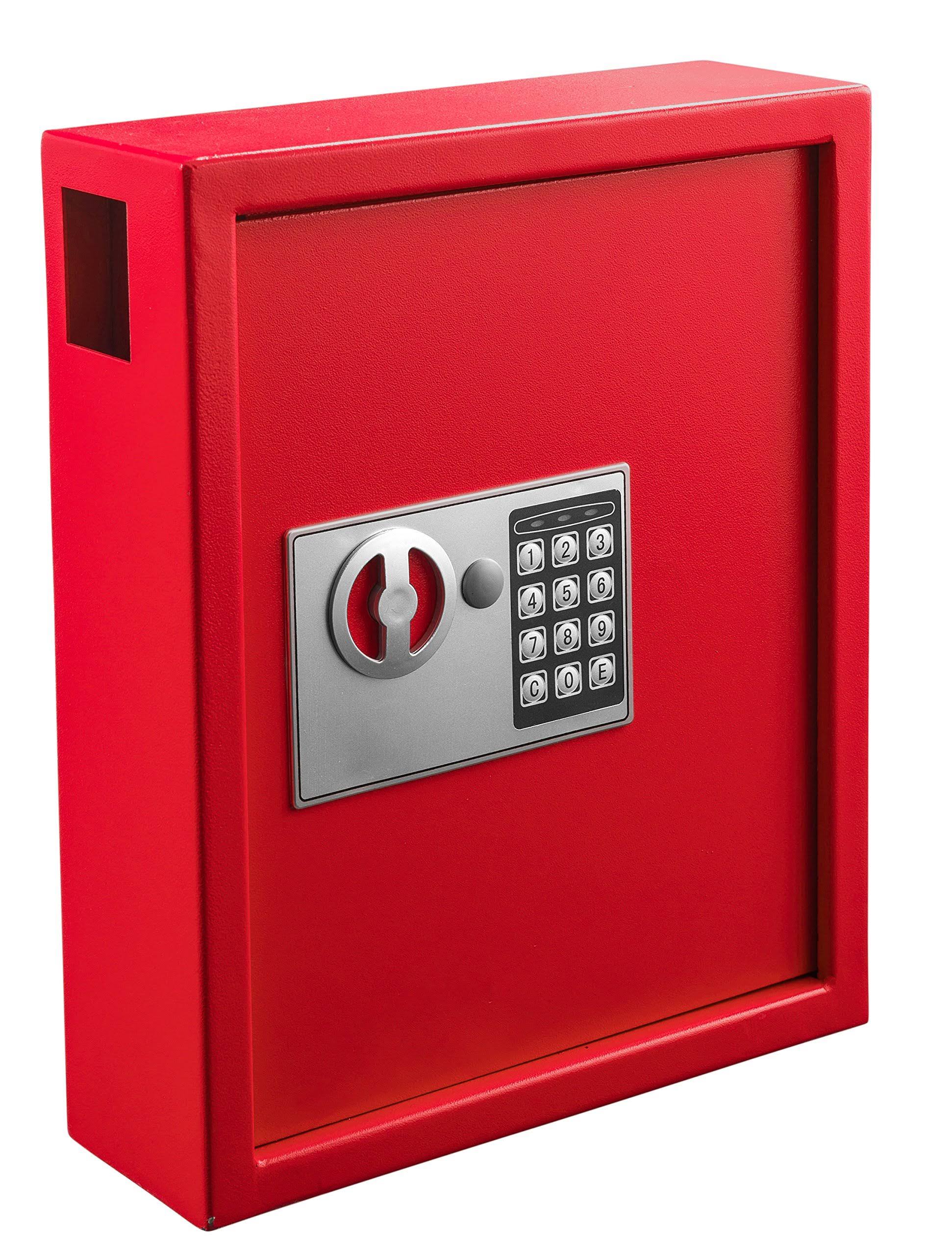 Red Steel Digital Lock Key Cabinet R135