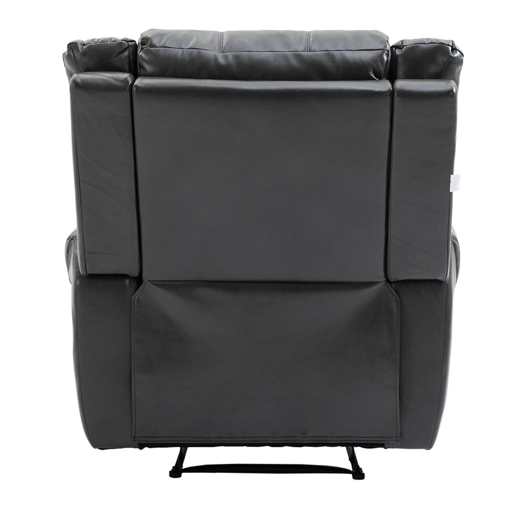 Grey Microfiber Manual Standard Recliner X4230