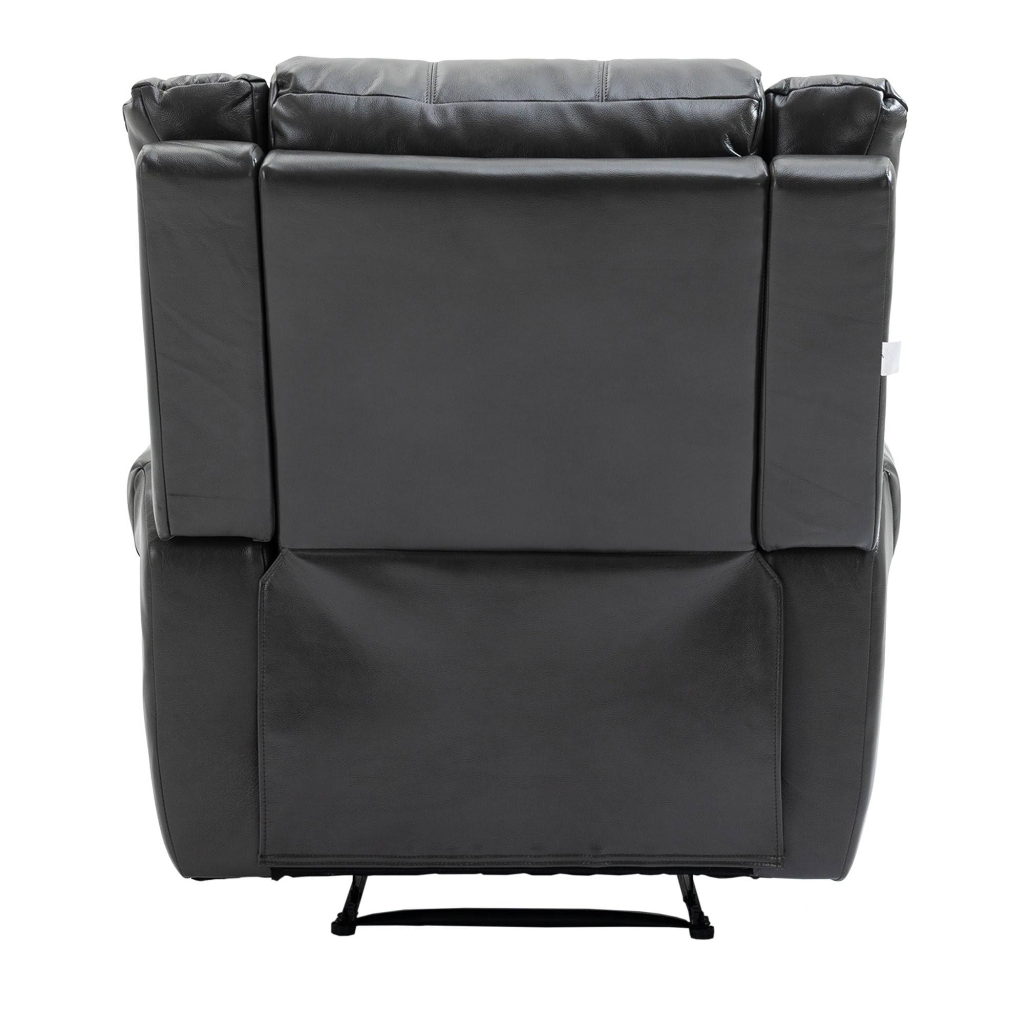 Grey Microfiber Manual Standard Recliner X4230