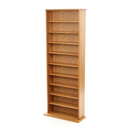 Oak Multimedia Standard Bookcase Z8640