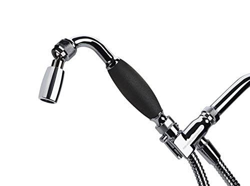 High Sierra Solid Metal Handheld Shower Head Kit with Slip-Free Grip E576
