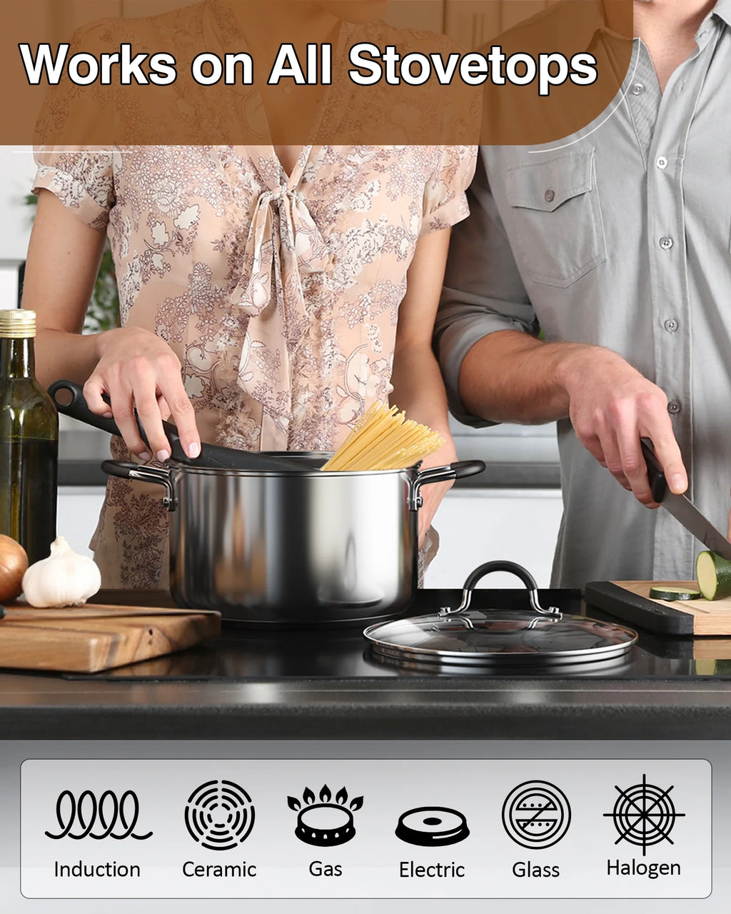 10-Piece Stainless Steel Cookware Set I3700
