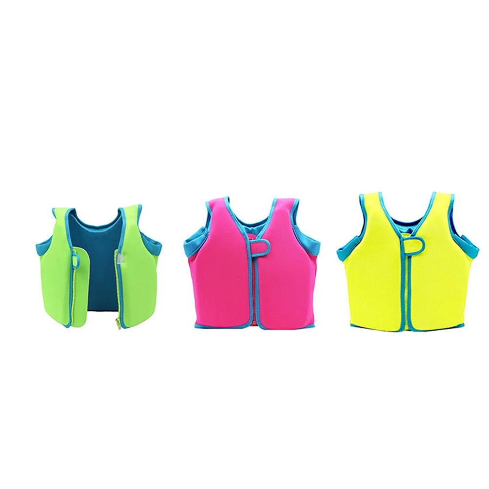 Children Boy Girl Swim Vest Buoyancy Swimsuit Size M (Green) O176498