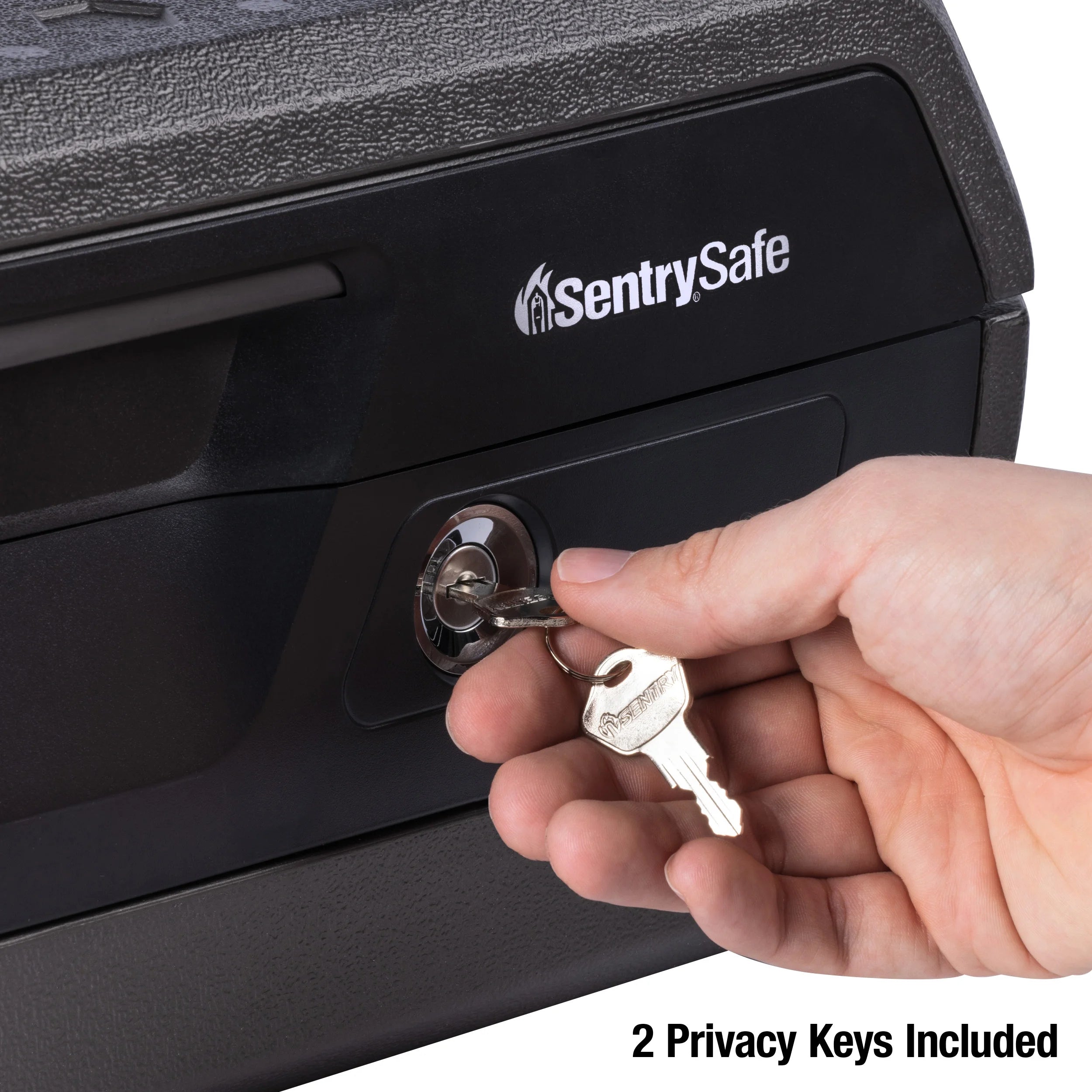 Fire-Resistant and Water-Resistant Safe Box with Key Lock, 0.36 Cu. ft. O50887