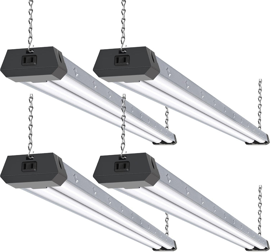 4 Pack 4FT LED Shop Light, 42W, 5000K Daylight White, Linkable Utility Shop Lights K2551