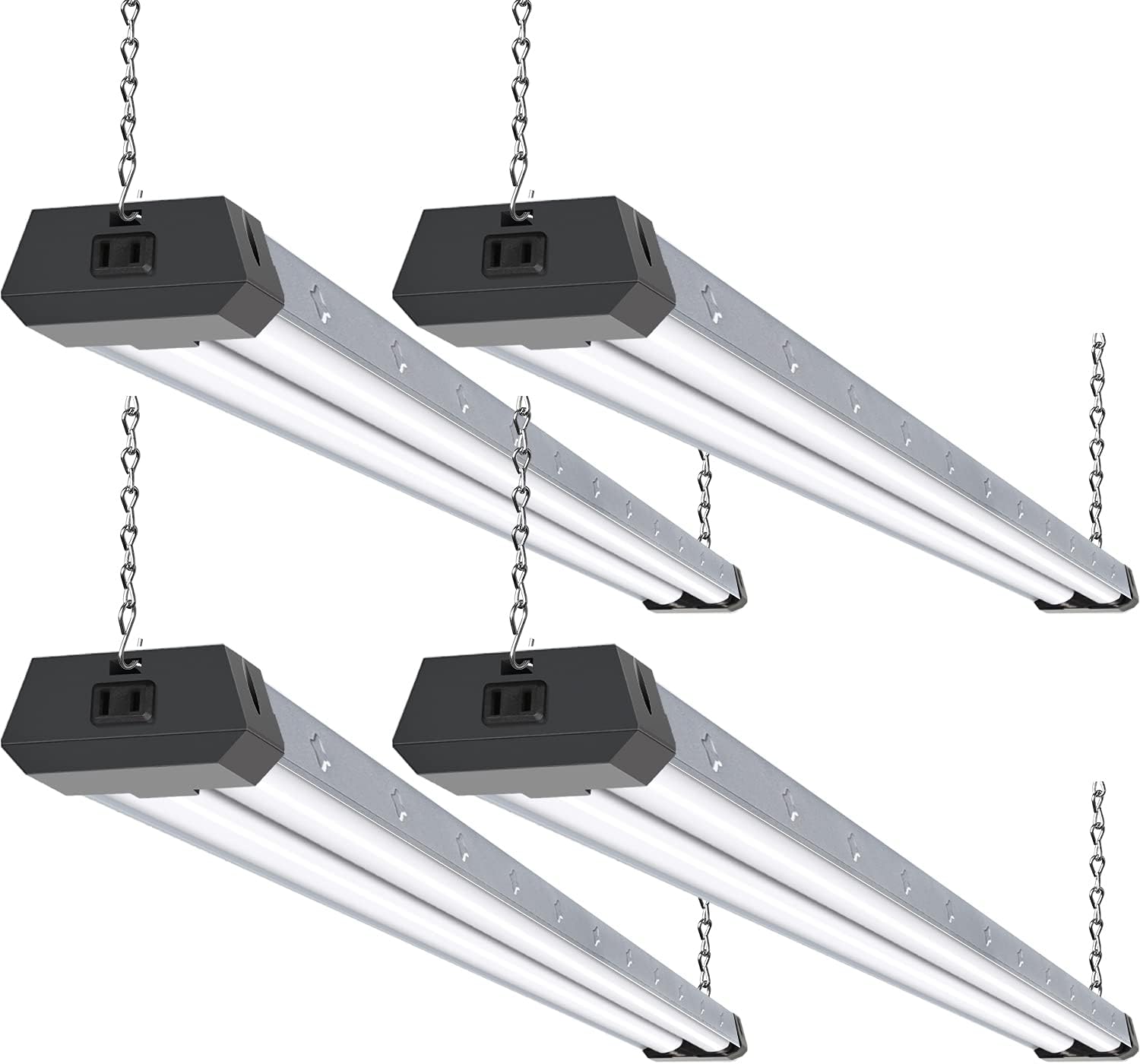 4 Pack 4FT LED Shop Light, 42W, 5000K Daylight White, Linkable Utility Shop Lights K2551