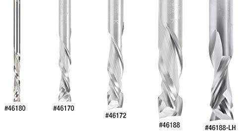Solid Carbide Compression Spiral 1/2 Dia x 1-5/8 x 1/2 inch Shank N13394