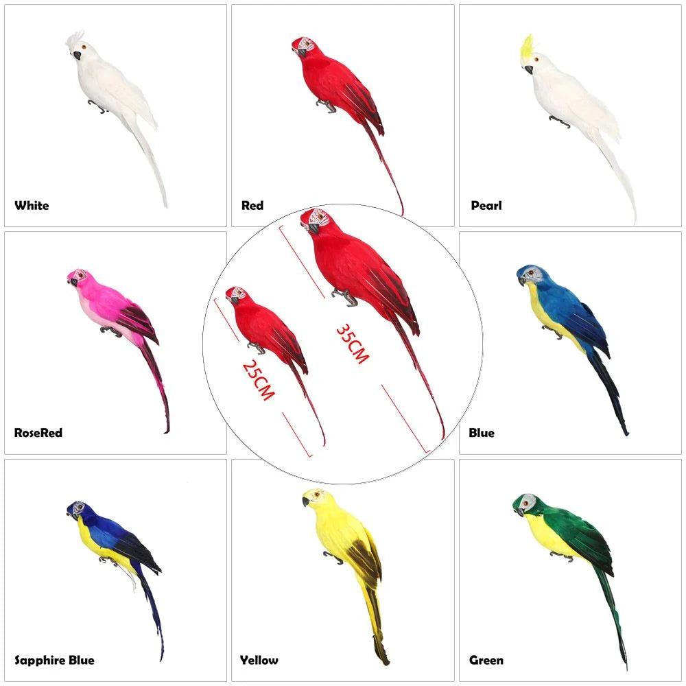RED 35CM Parrot Figurine H63167
