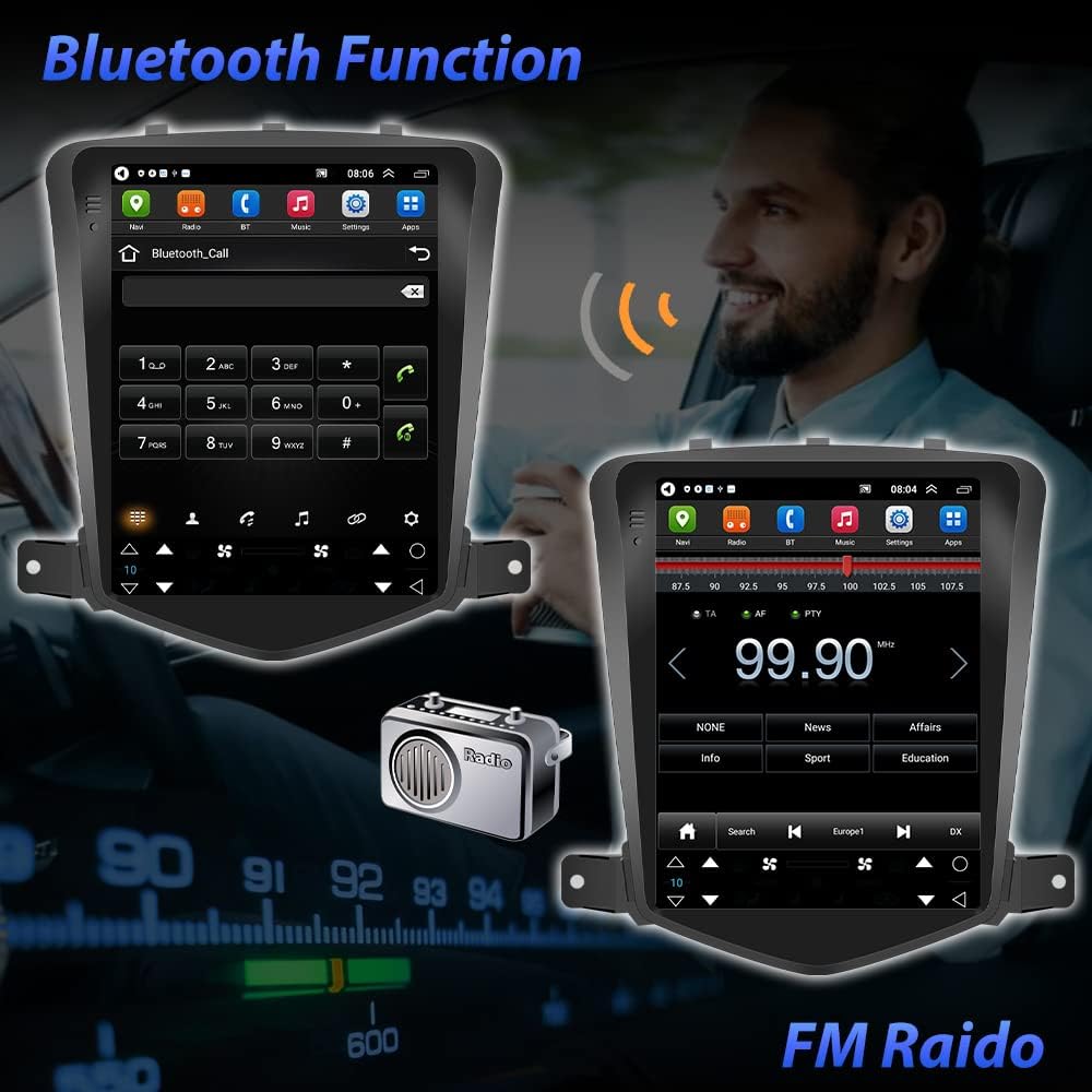9.7 Inch HD Touchscreen Android Car Stereo with 2GB RAM 32GB ROM V889