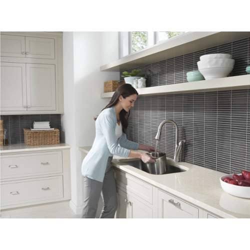 Spot Resist Stainless High Arc Pulldown Kitchen Faucet B2343