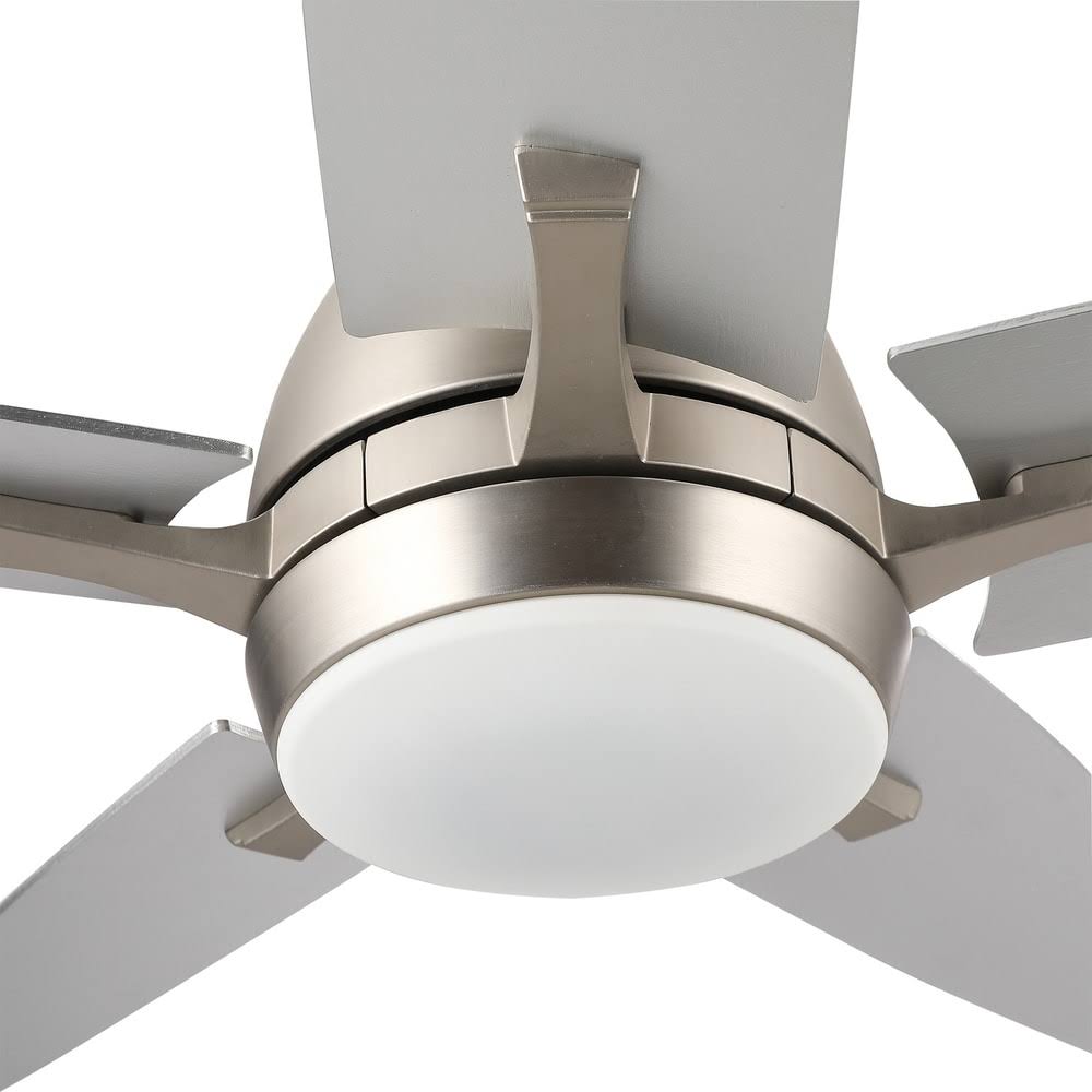 52x22 5-Blade Brushed Nickel Reversible Ceiling Fan with LED Light Kit and Remote Control B83908