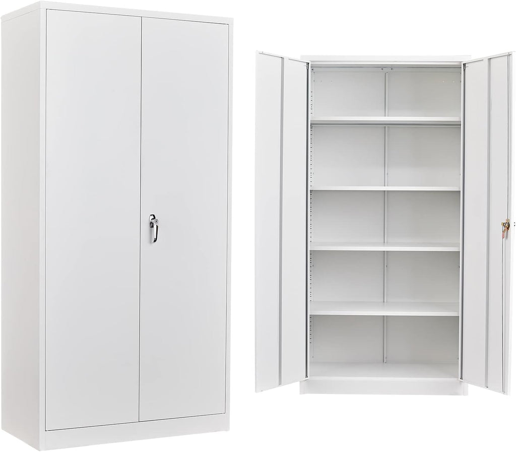 72'' Tall Steel Cabinet with 4 Adjustable Shelves L61196