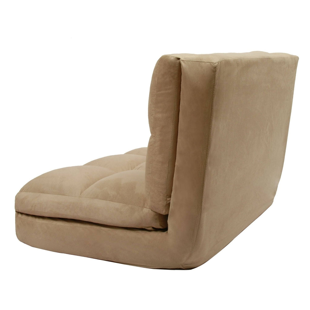 Purple Microsuede 5-Position Convertible Flip Chair Sleeper K26676