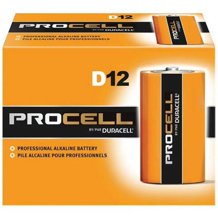 12 Count D Cell 1.5v Disposable Alkaline Battery J132