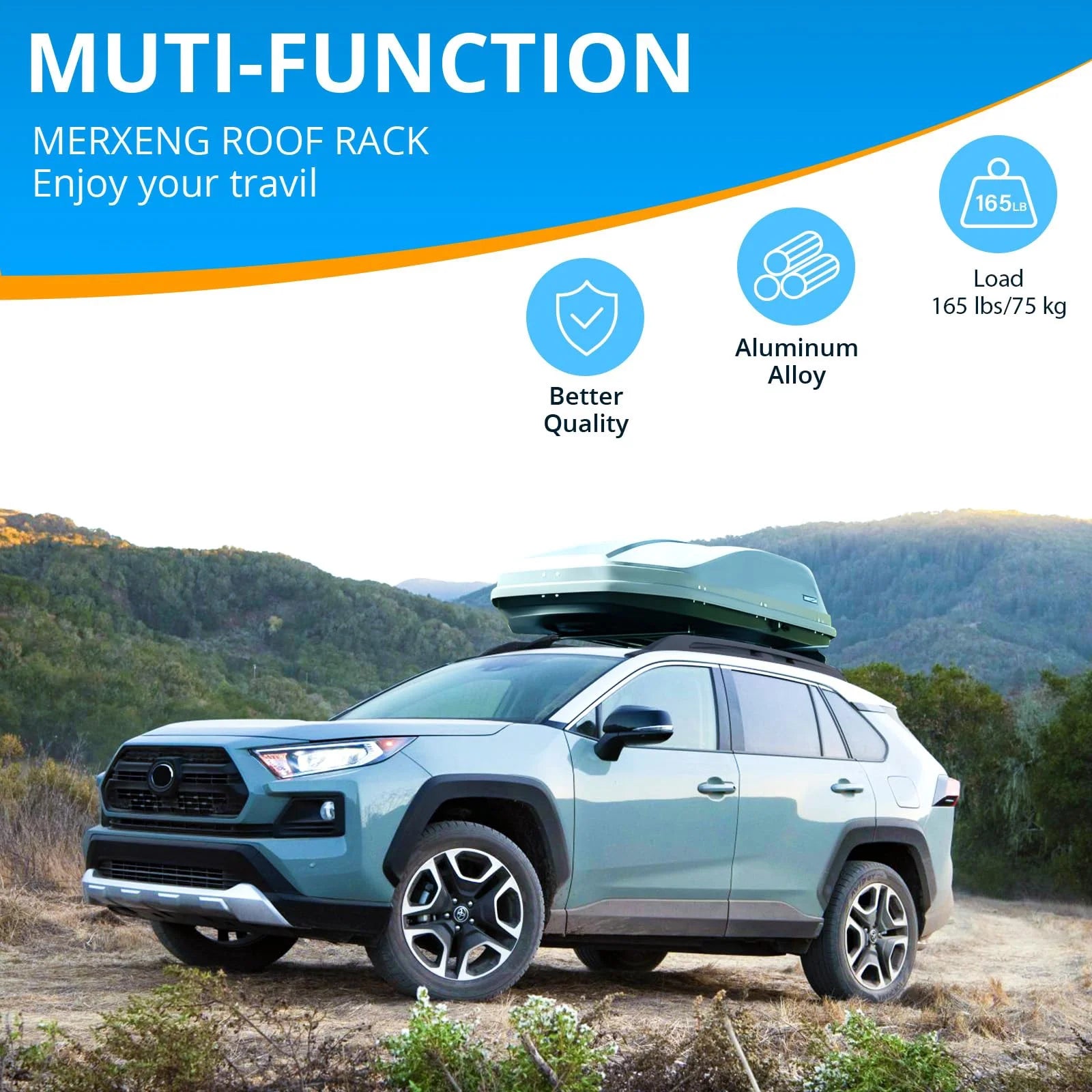 Heavy Duty Steel Roof Rack Cross Bars for Toyota RAV4 Y8671