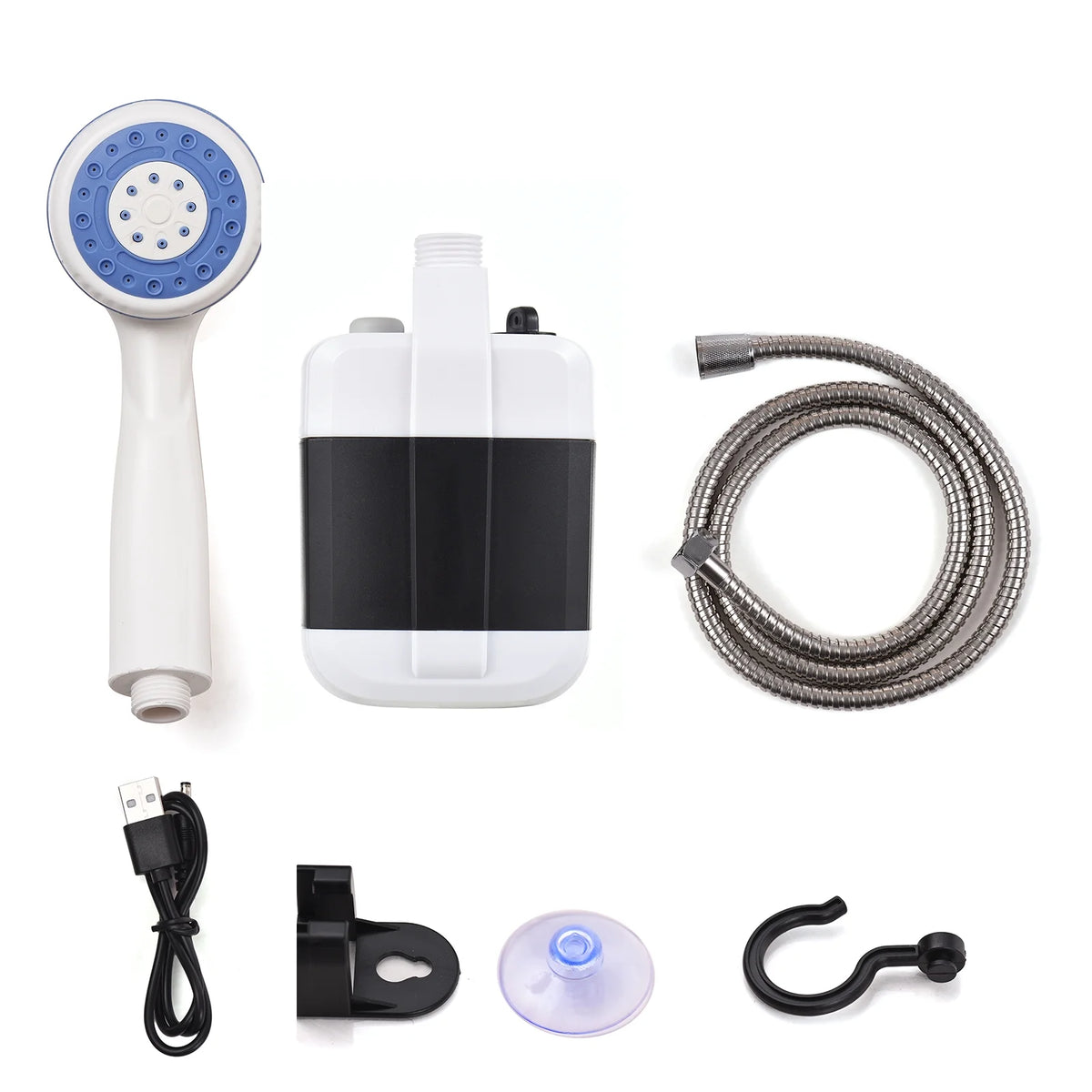 Portable USB Rechargeable Electric Shower Pump F408404