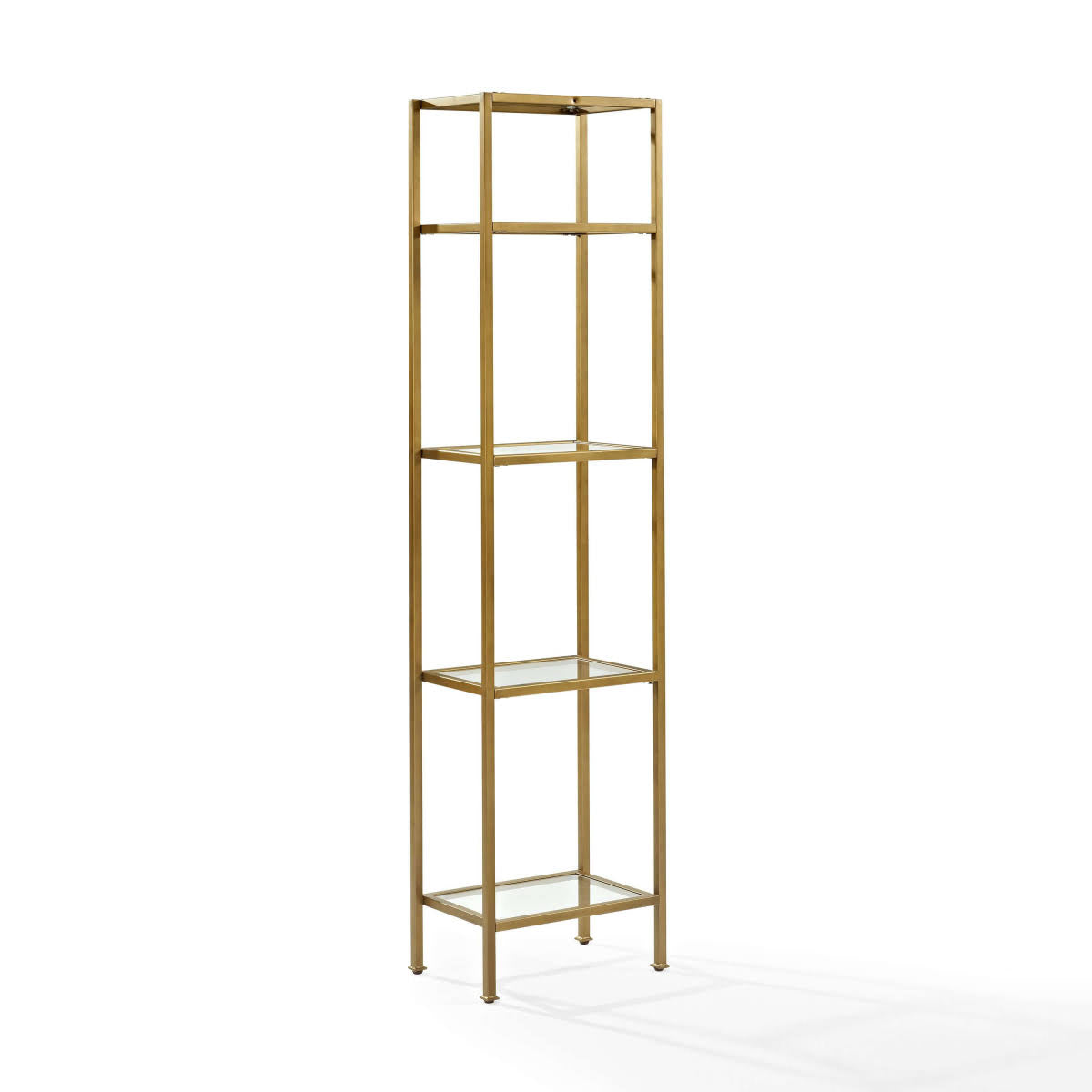 Gold Narrow Open Display Case D200473