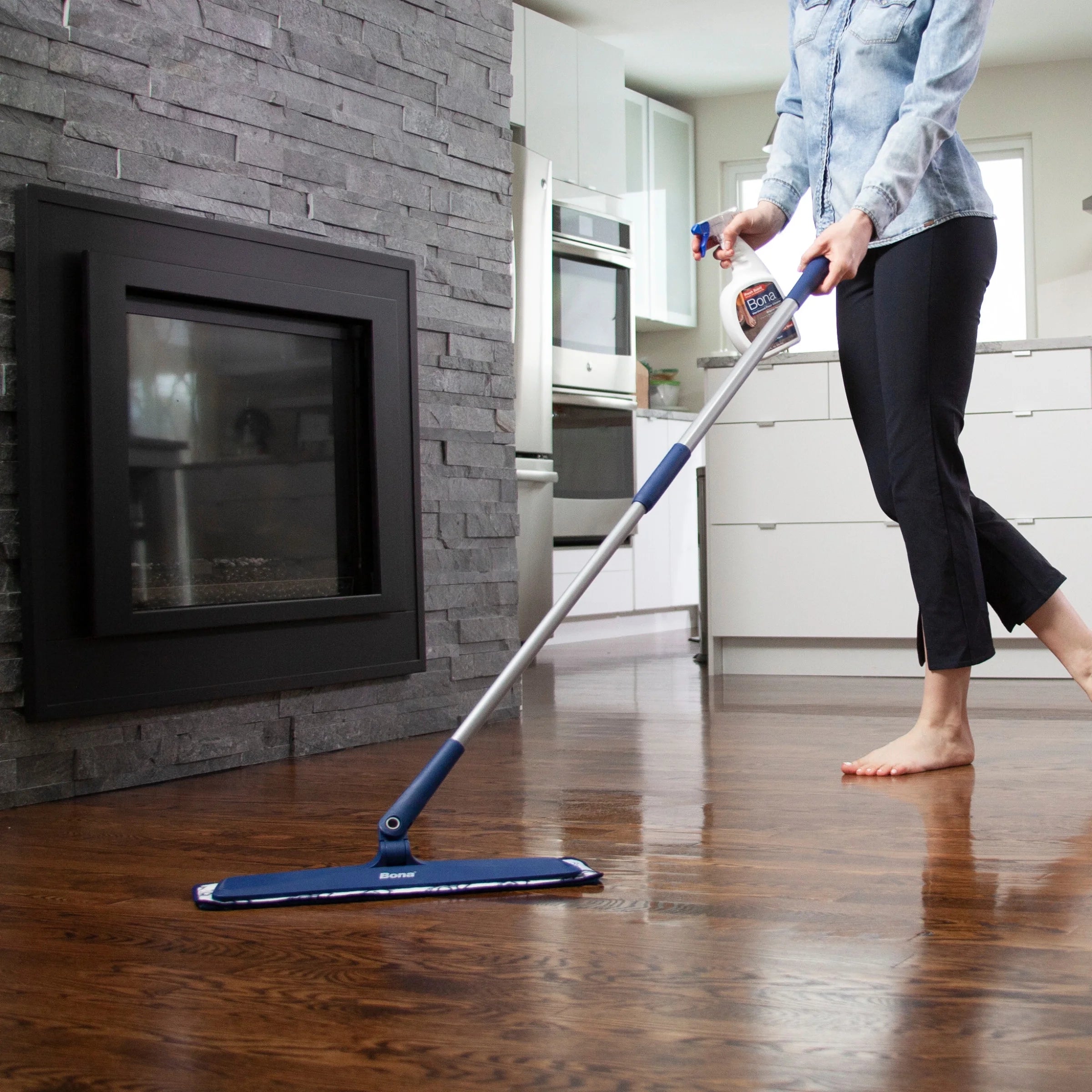 Microfiber Mop with Washable Cleaning Pad I20823