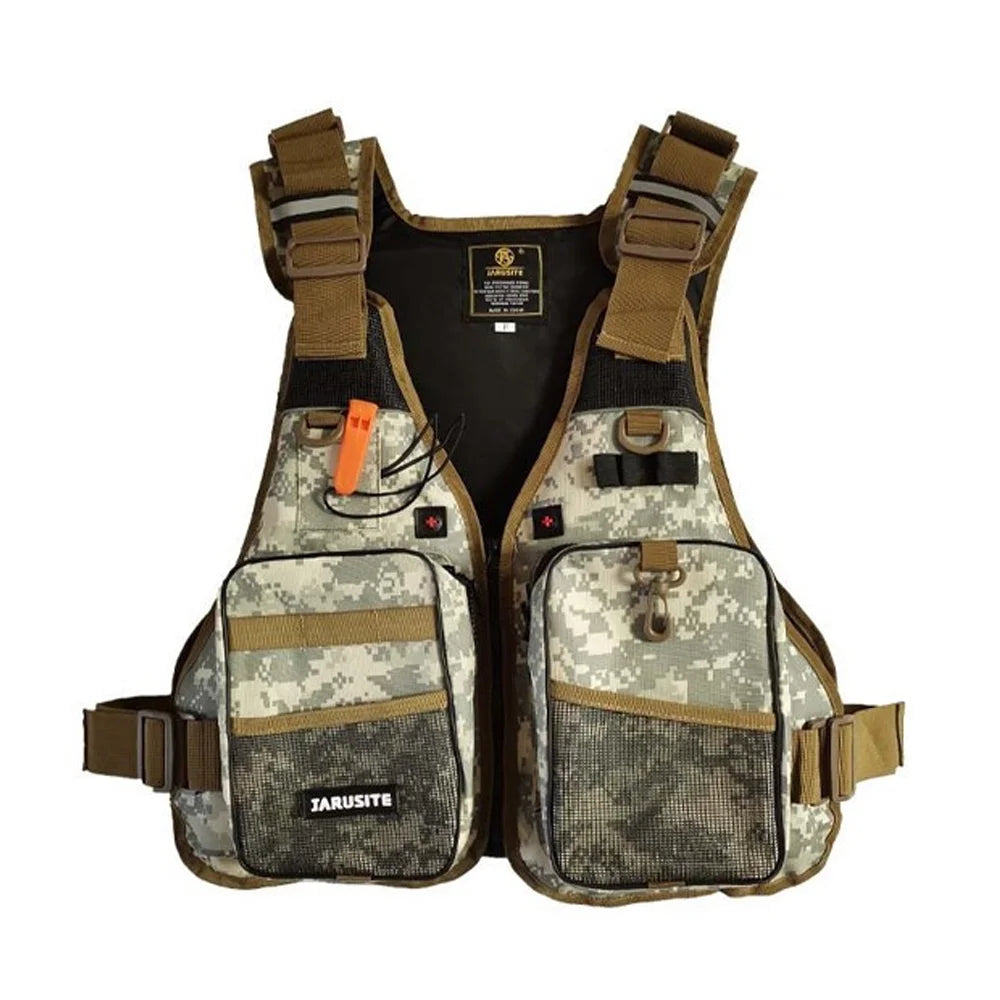 Outdoor Fishing Floatage Jackets with Multi-Pockets H953904