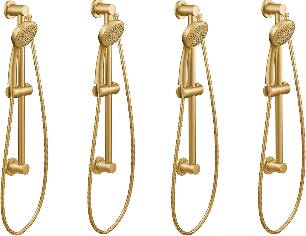 Chrome Handheld Shower with 24-Inch Slide Bar and 59-Inch Hose U59073