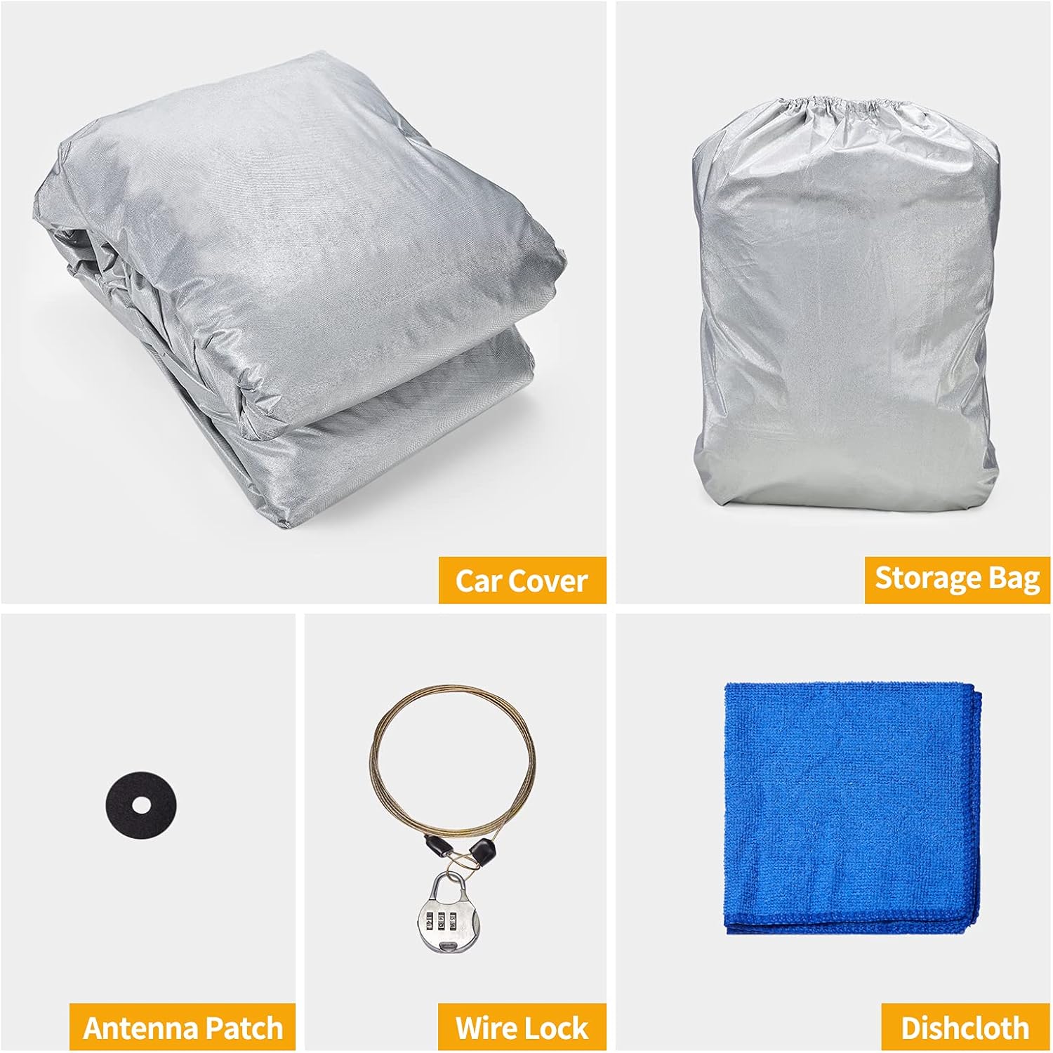 Waterproof Car Cover for Ford F150 2007-2021 Regular Cab Wheelbase 122/126 Length UP to 210" Pack of 2 L139250