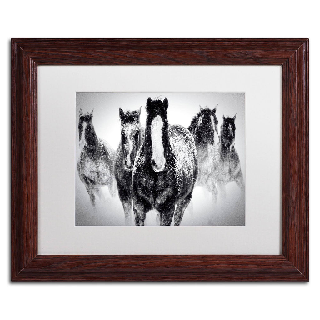 Winter Rumble Artwork Wood Frame, 16 by 20-Inch, White Matte U36042