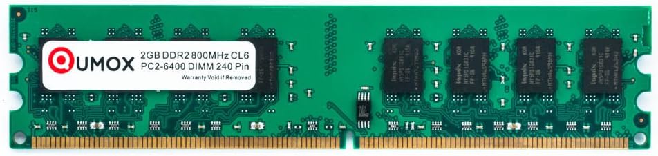 8GB (2X 4GB) DDR2 800MHz PC2-6400 DIMM Desktop Memory Q49687