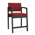 Black Metal Frame Fabric Waiting Room Chair S8496