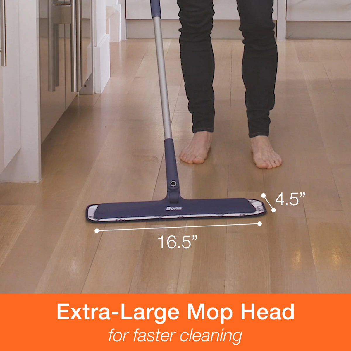 Microfiber Mop with Washable Cleaning Pad I20823