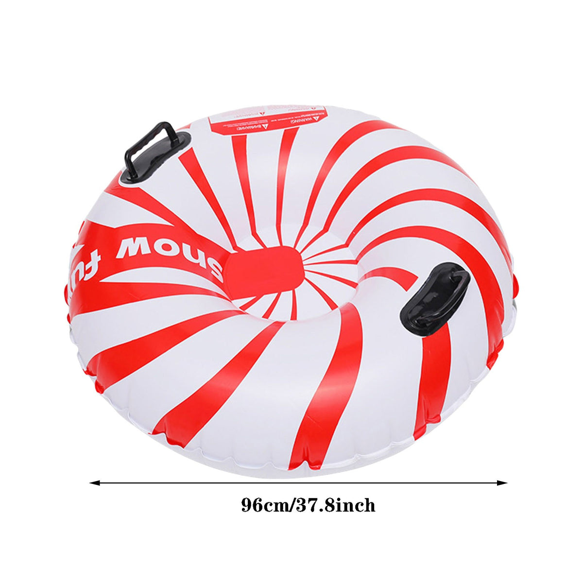 Red And White Spiral Inflatable Ski Ring 96CM P574