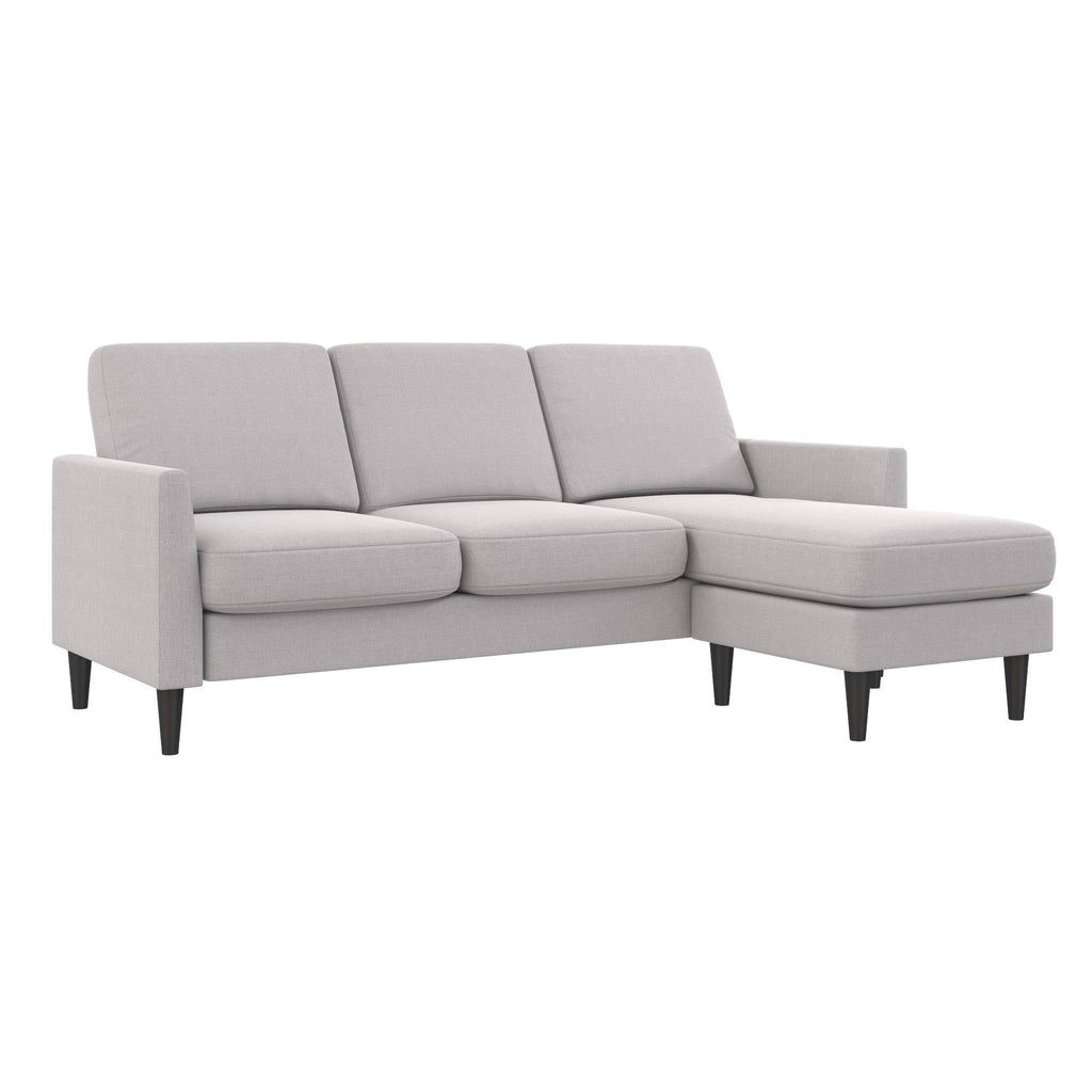 Light Gray Linen Sofa Sectional M61175