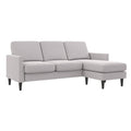 Light Gray Linen Sofa Sectional M61175