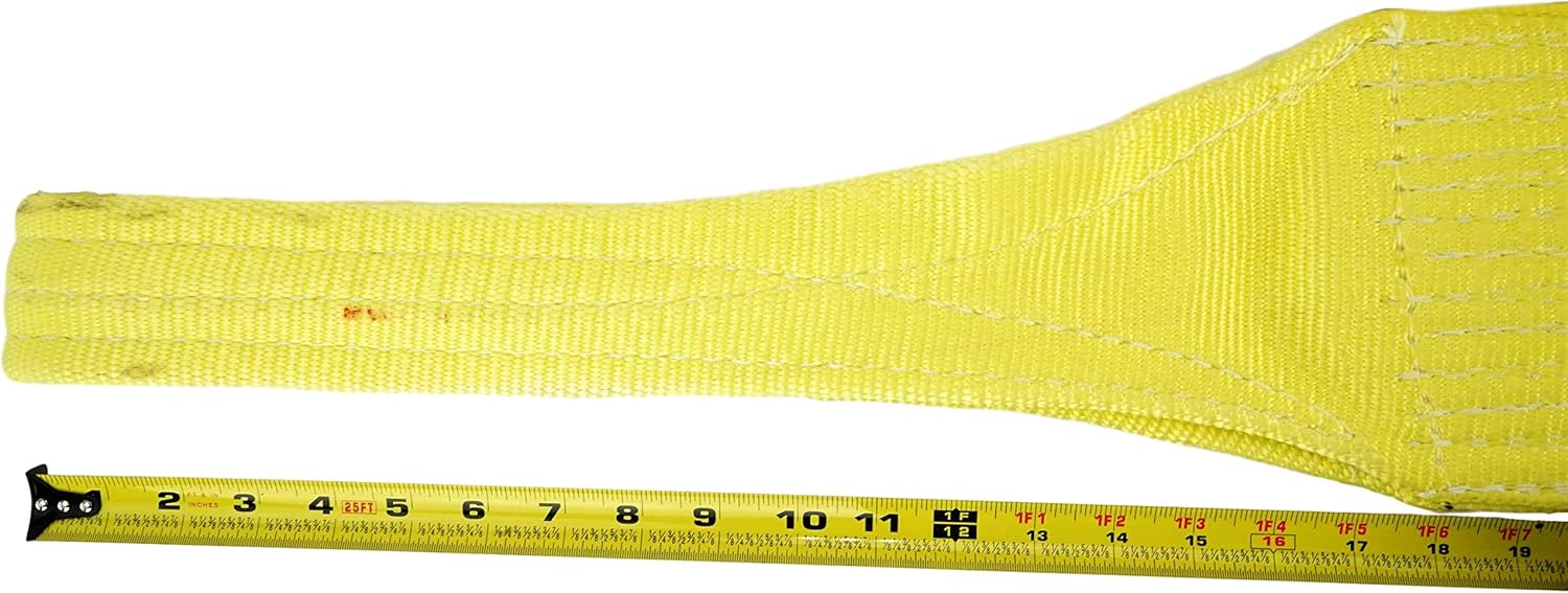 Nylon Lifting Slings, Eye & Eye, 2 Ply, 2 x 20', Pack of 2 I7437